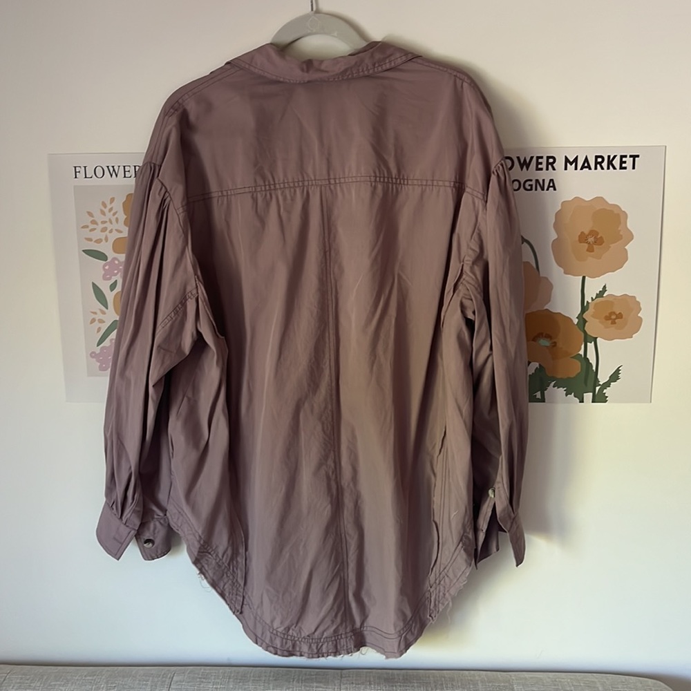 We The Free Mauve Button Down Shirt - Picture 3 of 7